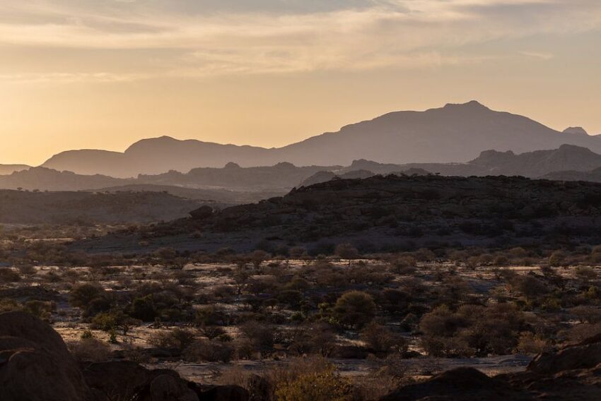 Afrika - Landschaft Sonnenuntergang