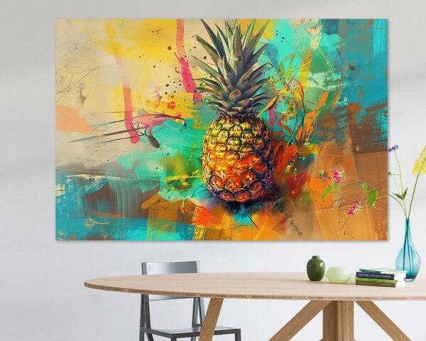 Ananas im Expressionistischen Stil