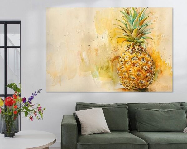 Aquarell Ananas