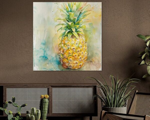 Aquarell Ananas