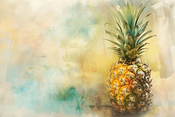 Aquarell Ananas