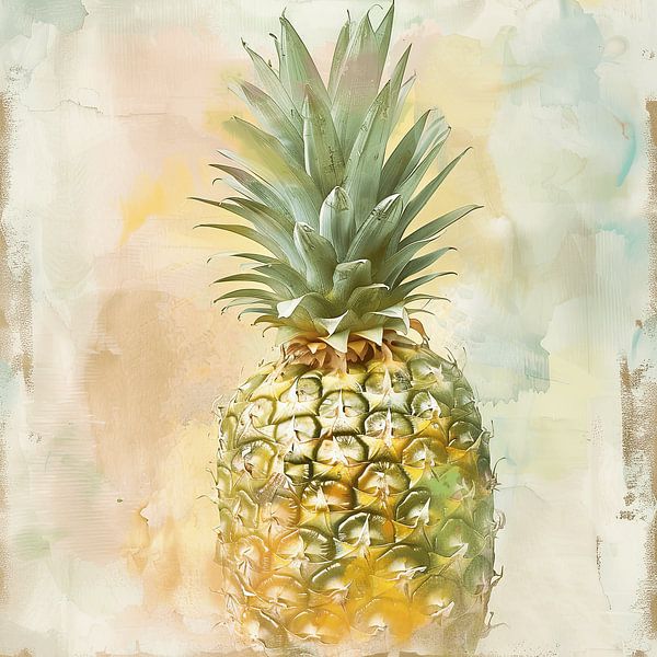 Aquarell Ananas