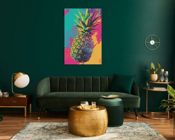 Bunter Ananas Pop Art Druck