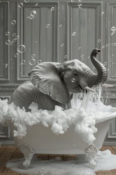 Elefant in der Badewanne