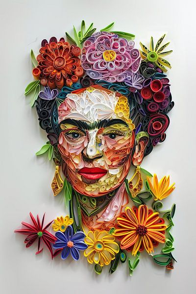 Frida – Exquisites 3D-Papierkunstwerk