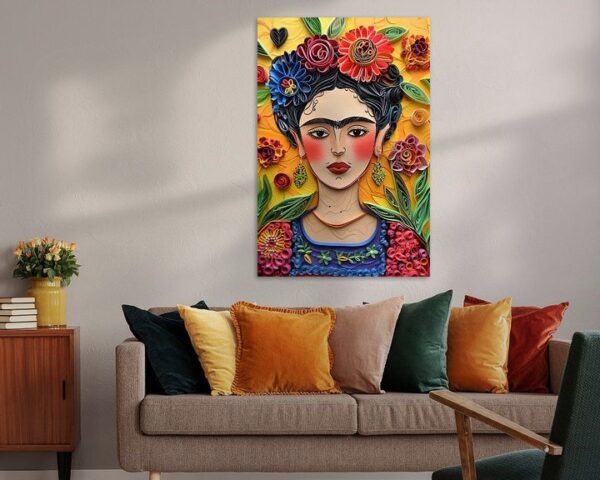 Frida – Exquisites 3D-Papierkunstwerk