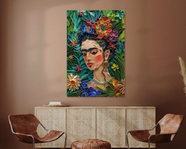 Frida – Exquisites 3D-Papierkunstwerk