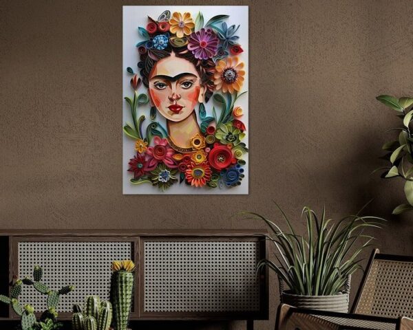 Frida – Exquisites 3D-Papierkunstwerk