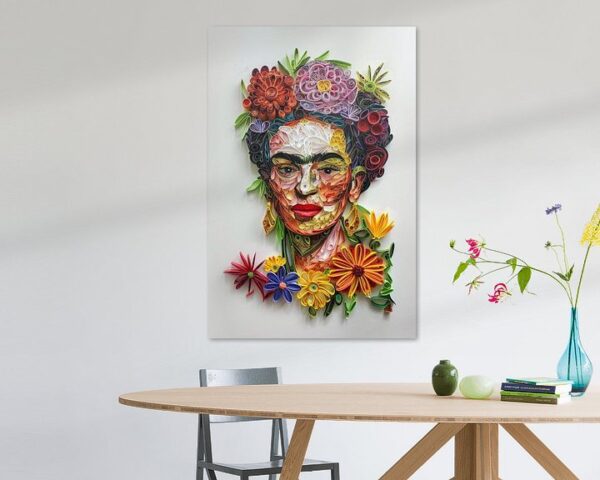 Frida – Exquisites 3D-Papierkunstwerk