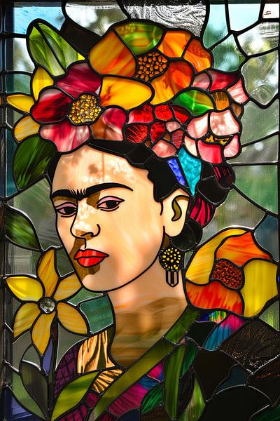 Frida in Glas – Mosaik-Porträt