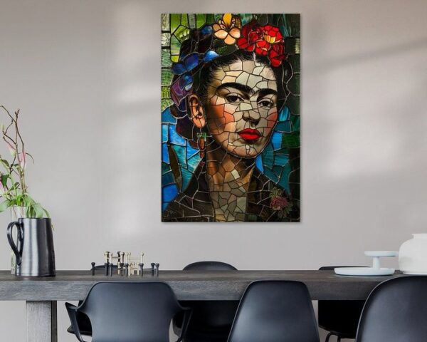 Frida in Glas – Mosaik-Porträt