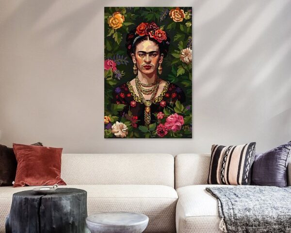 Fridas Blütenaura Pixel Kunst