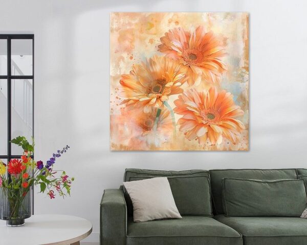 Gerbera Aquarellkunst