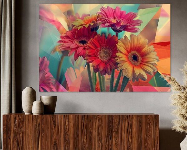 Gerbera-Blüten - Lebendige Blumen in Modernem Design