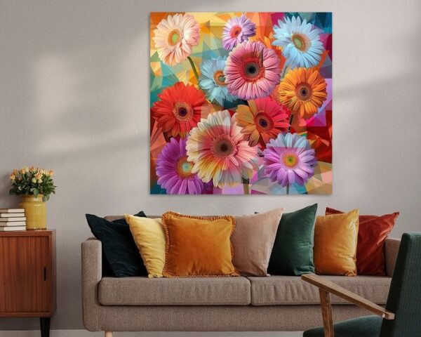 Gerbera-Blüten - Lebendige Blumen in Modernem Design