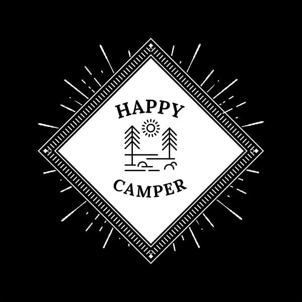 Happy Camper Camping Camp Zelt Geschenk