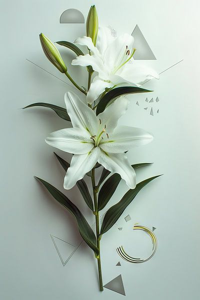 Lilien - Lilien Blumenkunstwerk