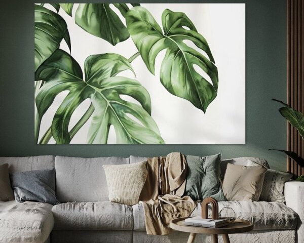 Monstera-Blätter - Tropischer Kunstdruck