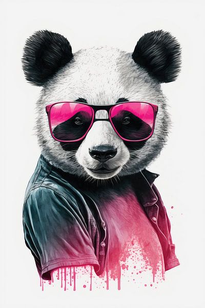 Panda mit Sonnenbrille