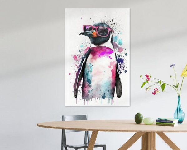 Pinguin in Pink