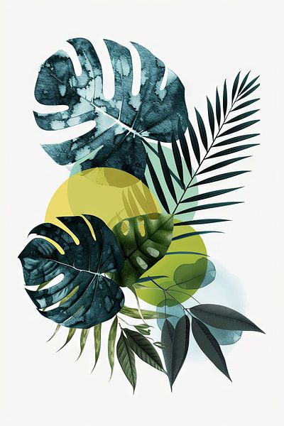 Tropische Blätter Monstera