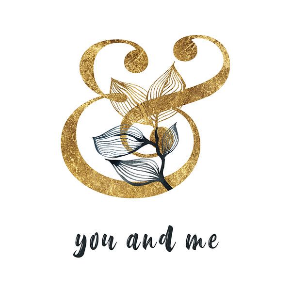 You and me - Du und ich - Liebe Poster