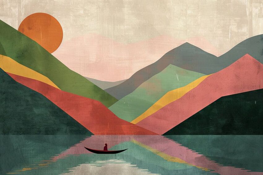 Abstrakte Landschaft
