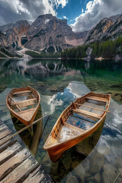 Bergsee in den Dolomiten