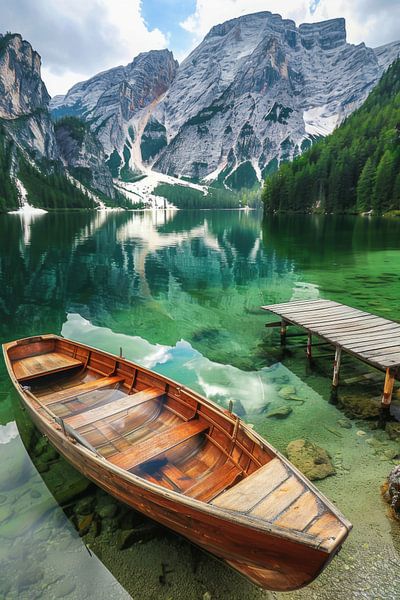 Bergsee in den Dolomiten