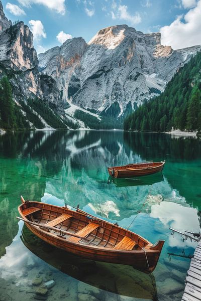 Bergsee in den Dolomiten