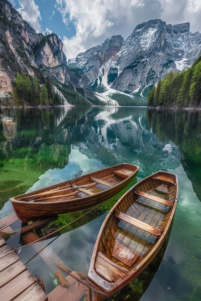 Bergsee in den Dolomiten