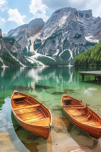 Bergsee in den Dolomiten