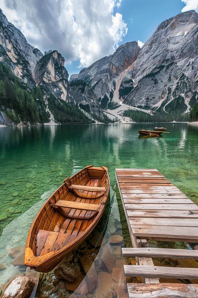 Bergsee in den Dolomiten