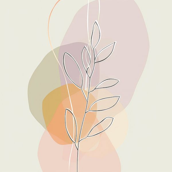 Botanische Minimalistische Wandkunst