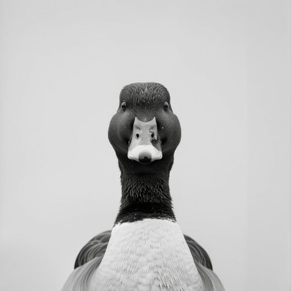 Ente - Schwarzweißfotografie