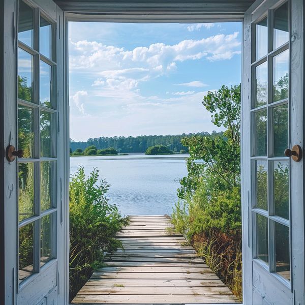 Fenster zu Seelandschaft