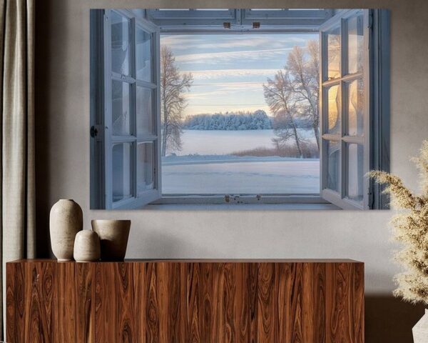 Fenster zur Winterlandschaft