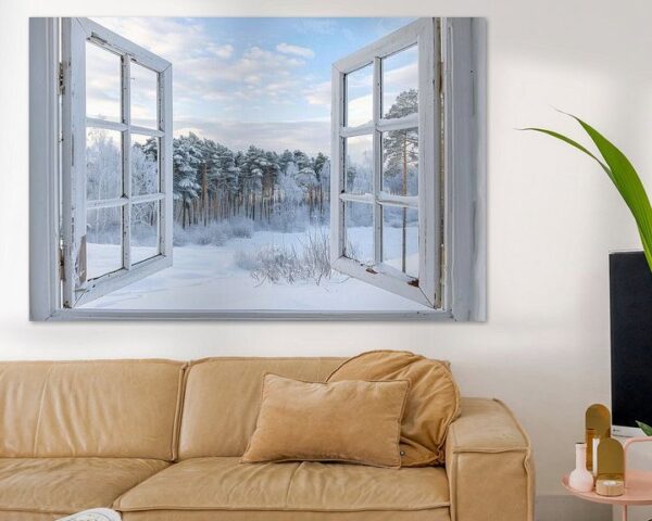 Fenster zur Winterlandschaft