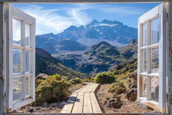 Fensterblick auf den Jbel Toubkal