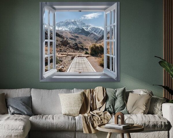 Fensterblick auf den Jbel Toubkal