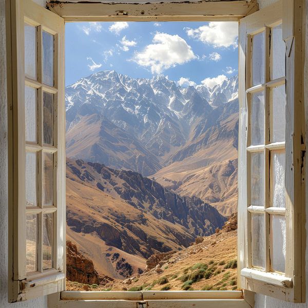 Fensterblick auf den Jbel Toubkal