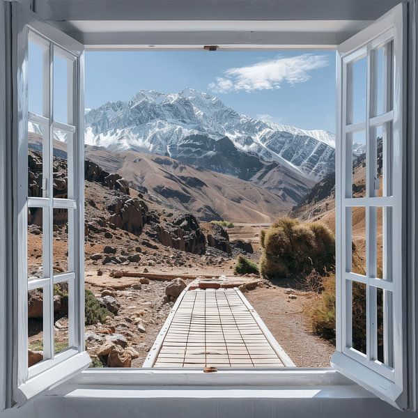 Fensterblick auf den Jbel Toubkal