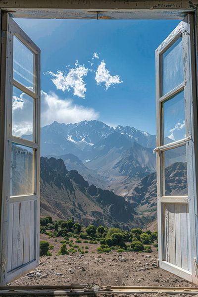 Fensterblick auf den Jbel Toubkal