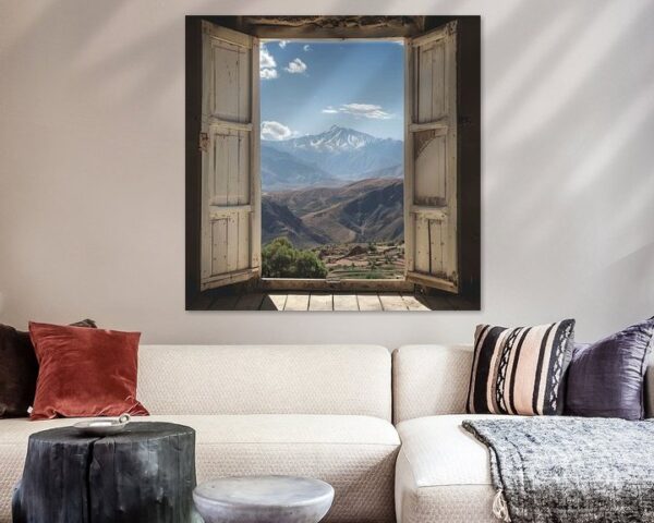 Fensterblick auf den Jbel Toubkal