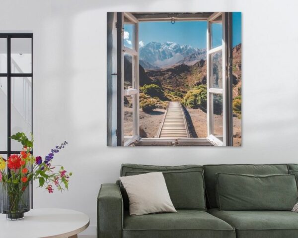 Fensterblick auf den Jbel Toubkal