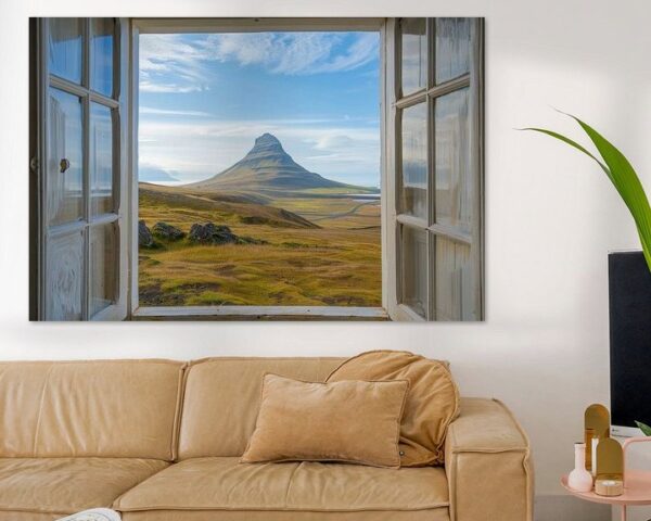 Fensterblick auf den Kirkjufell