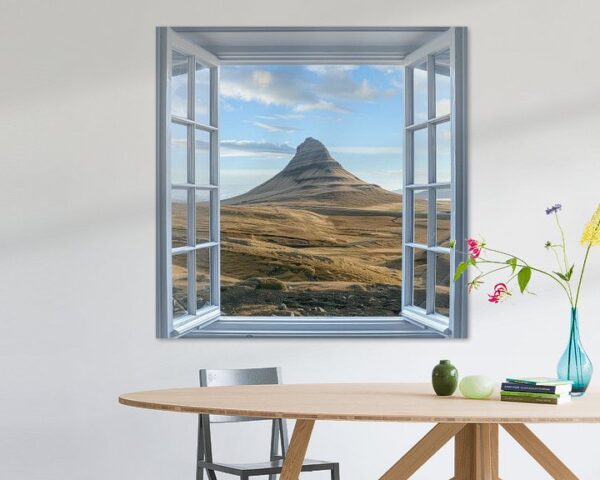 Fensterblick auf den Kirkjufell