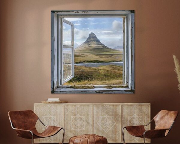 Fensterblick auf den Kirkjufell