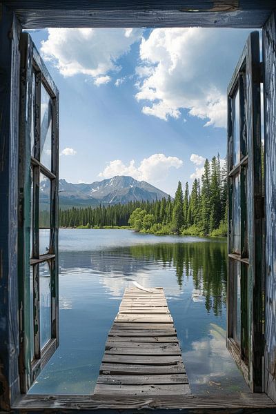 Fensterblick auf den See