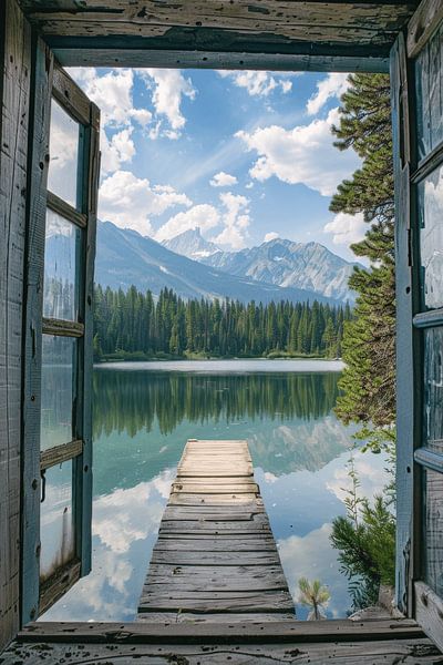 Fensterblick auf den See